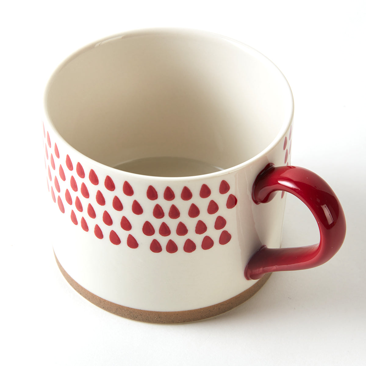 【家居】水滴紋馬克杯 紅色 430ml