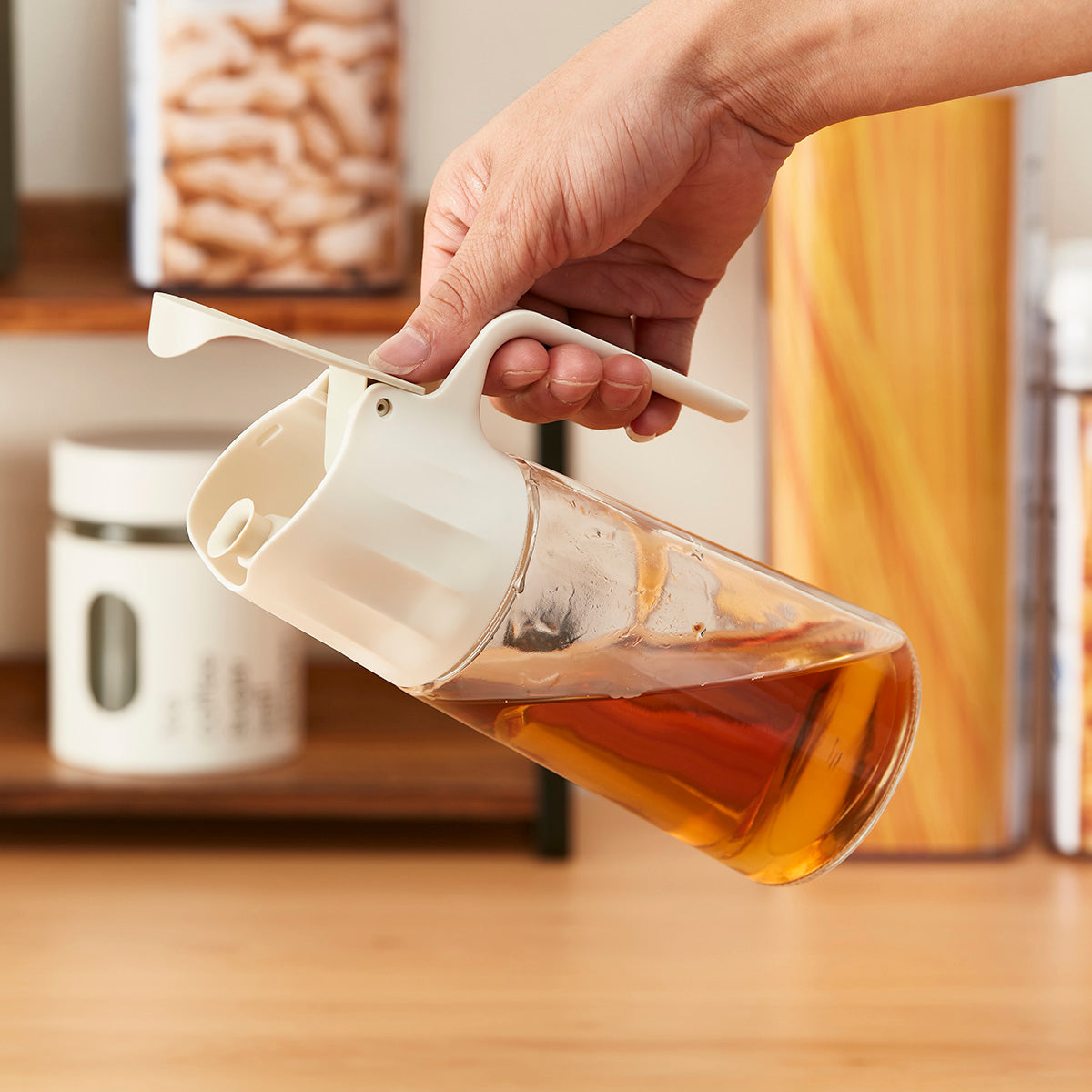 【家居】自重力油瓶 灰色