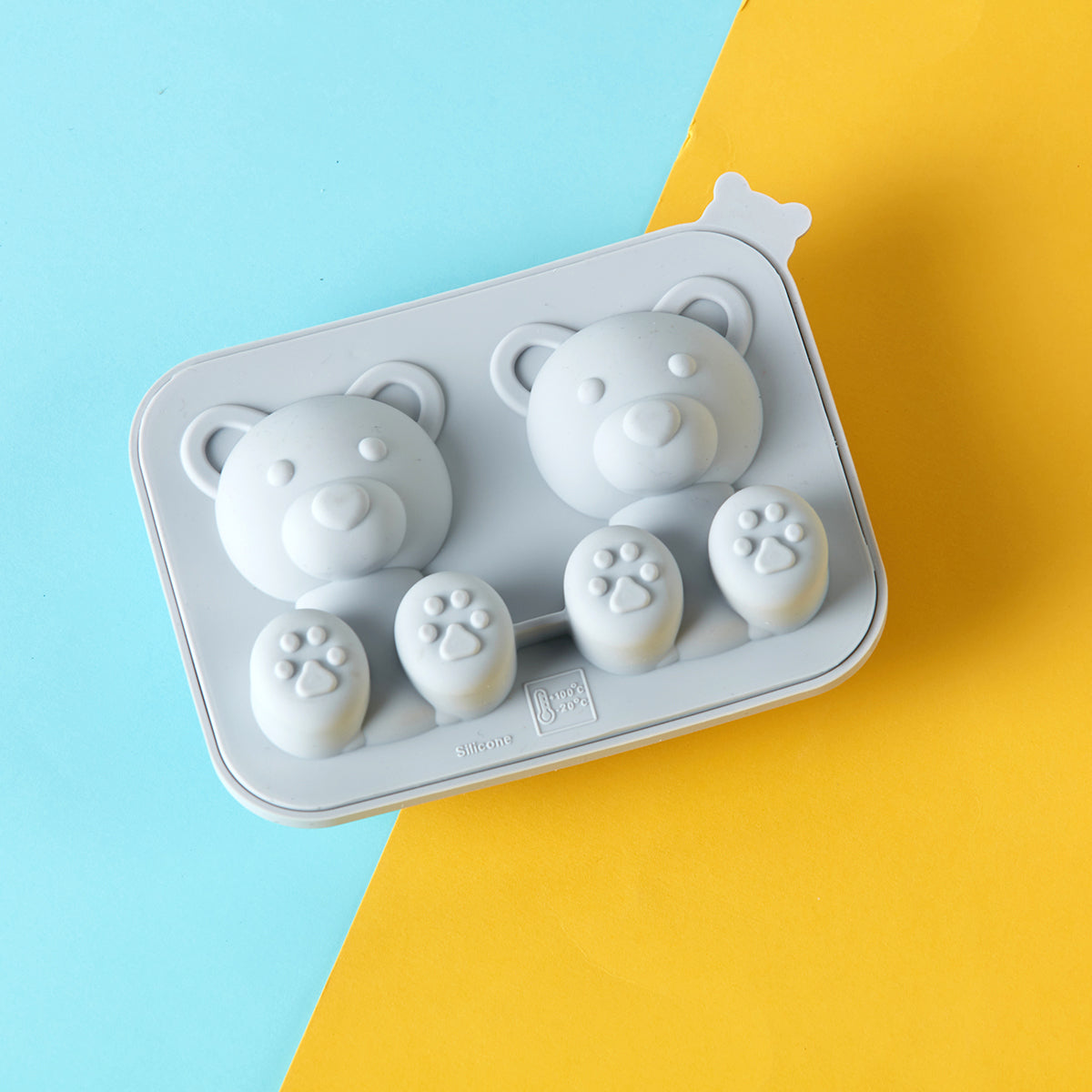 【家居】矽膠小熊冰格