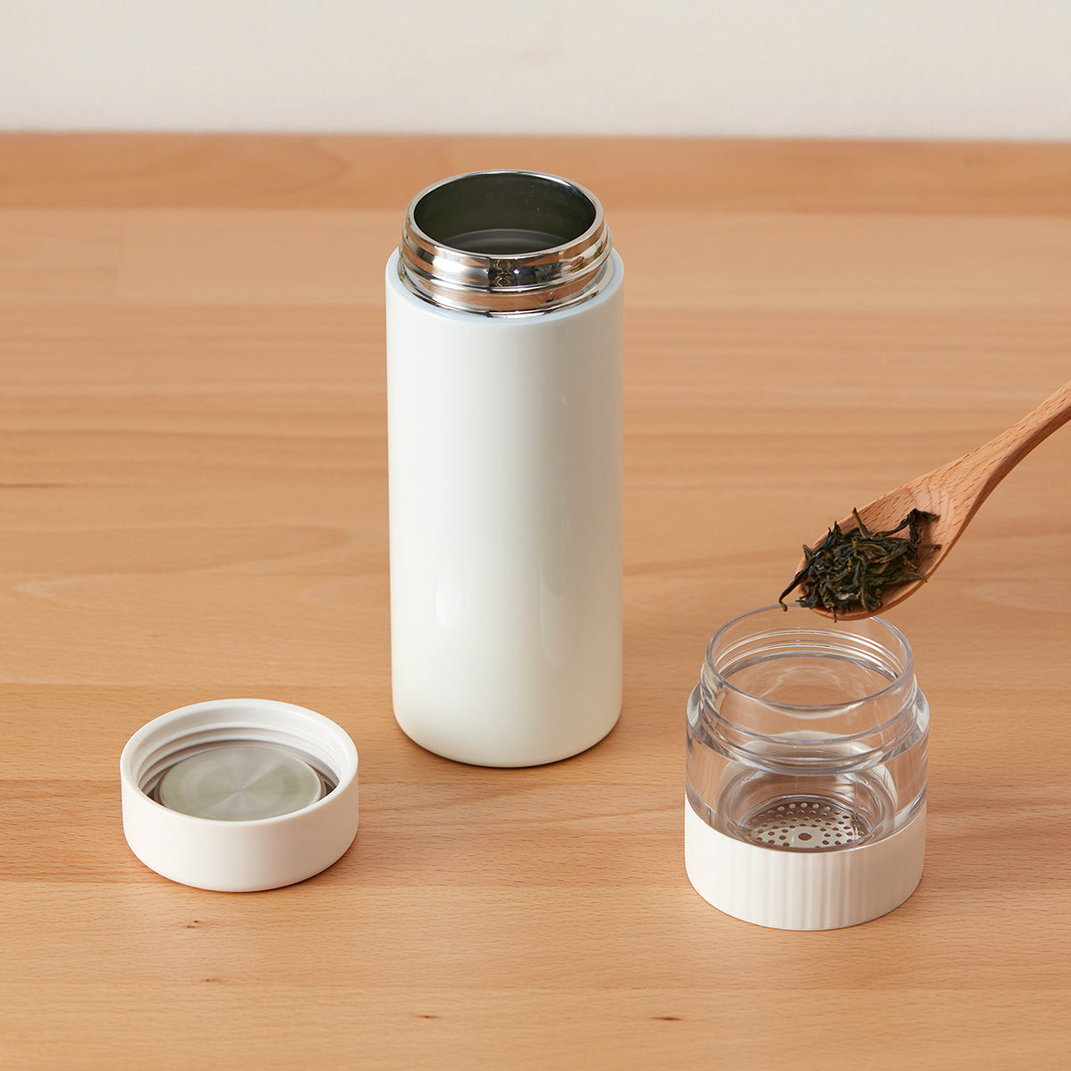 【家居】茶水分離不銹鋼保溫杯 460mL