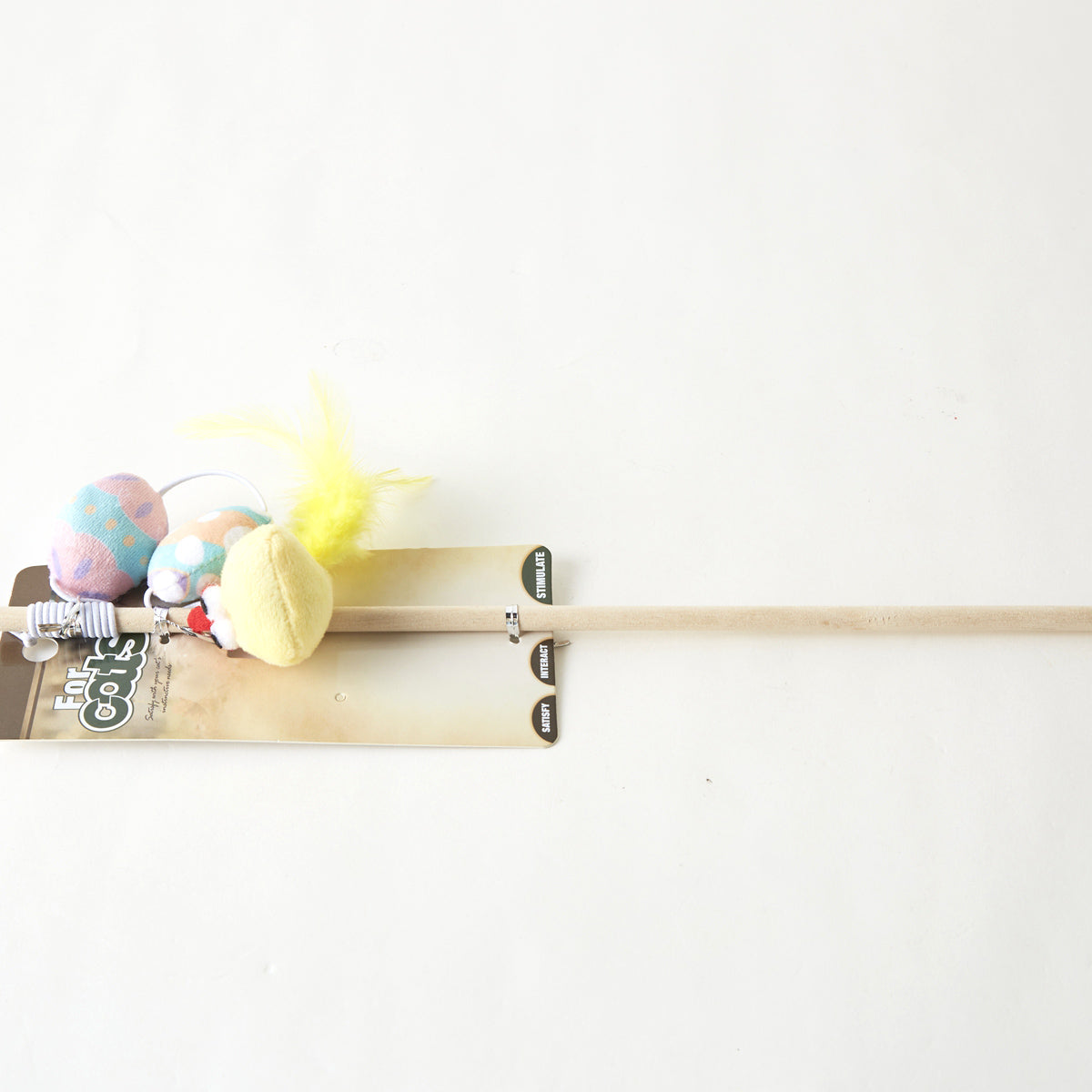 【家居】逗貓棒 黃色小雞仔