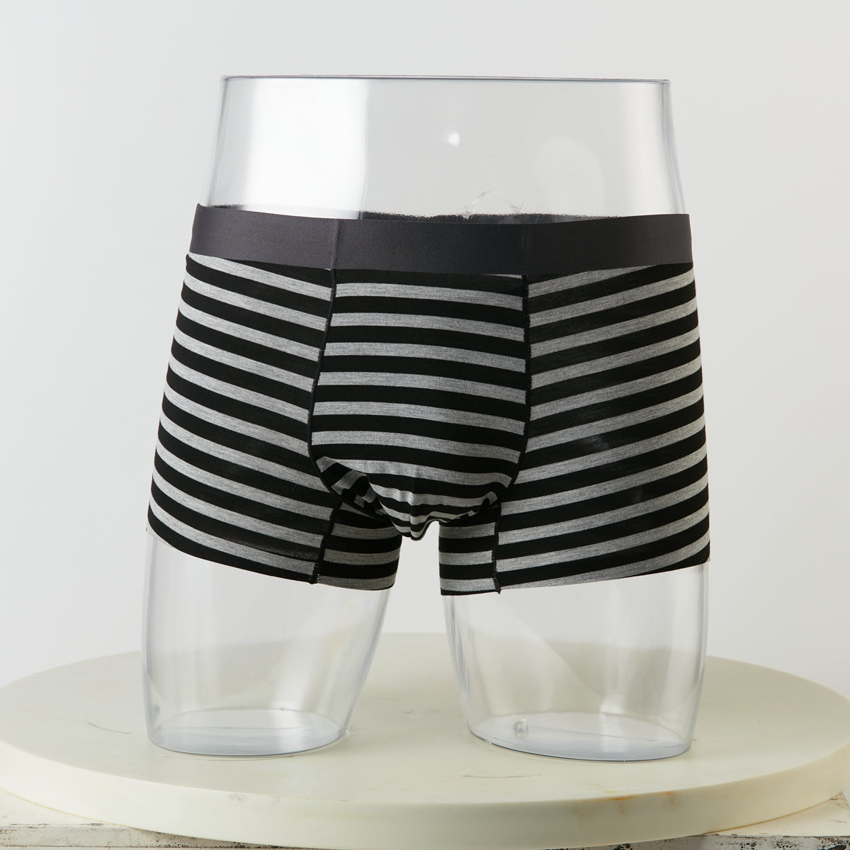 【家居】男士内褲 莫代爾橫條BK