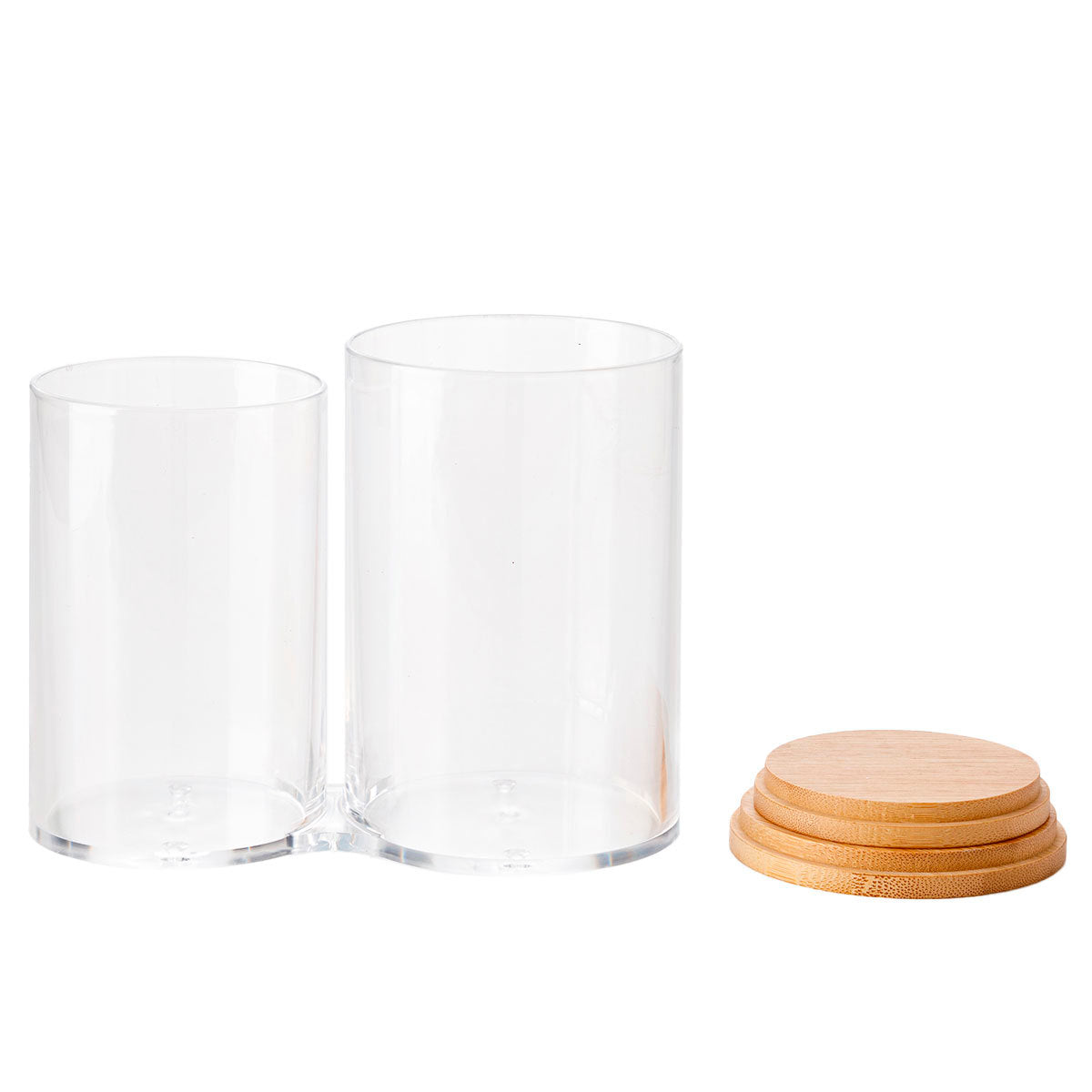 【家居】連竹蓋化妝/小物/棉棒/圓柱形收納盒