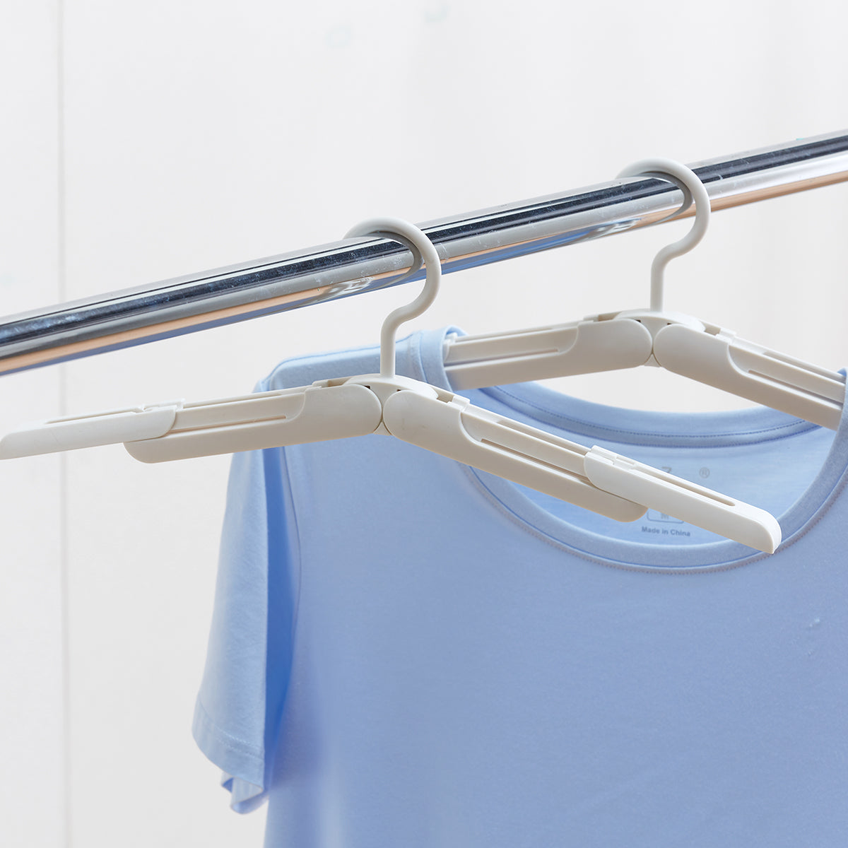 【家居】2P可摺疊伸縮衣架