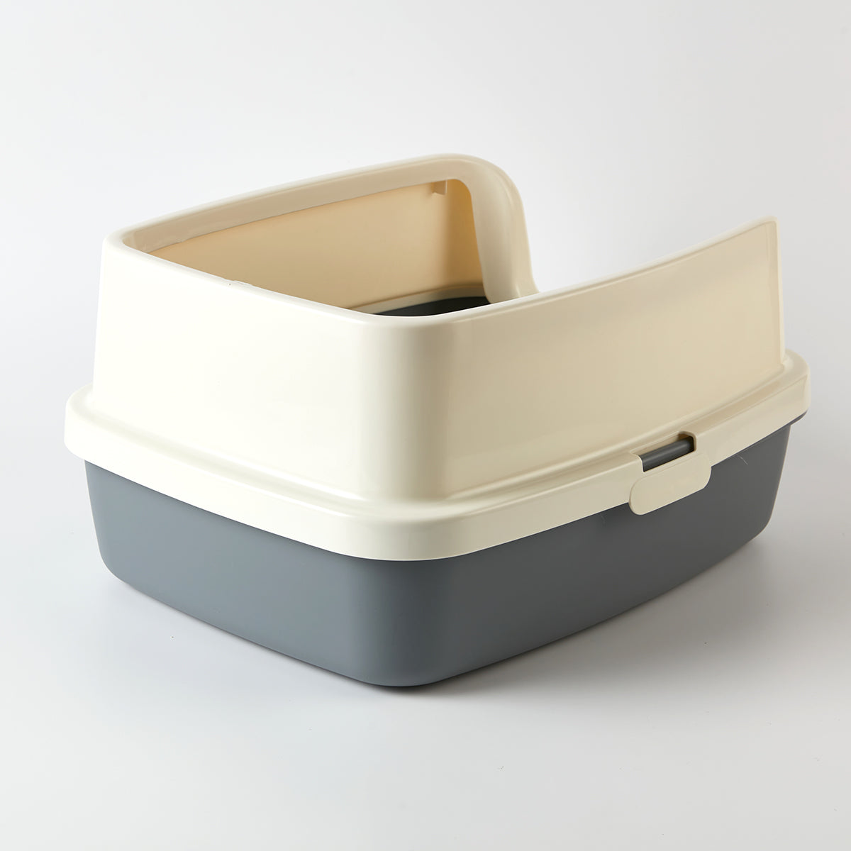 【家居】半開放式貓砂盆 灰色