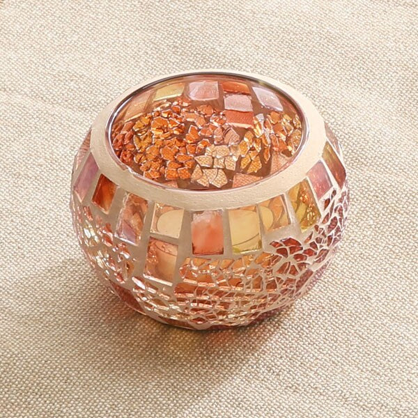 【家居】馬賽克燭台 圓形 4775-2899