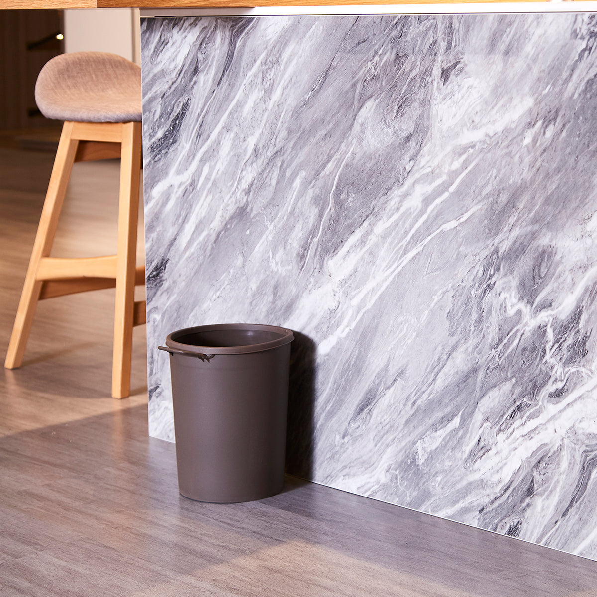 【家居】帶把手圓垃圾簍 8L