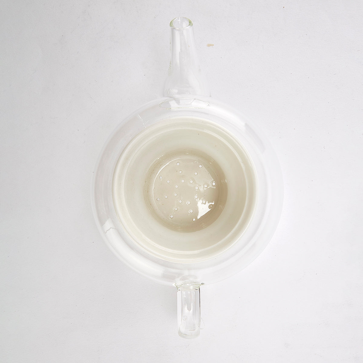 【家居】陶瓷蓋耐熱玻璃壺 500ml