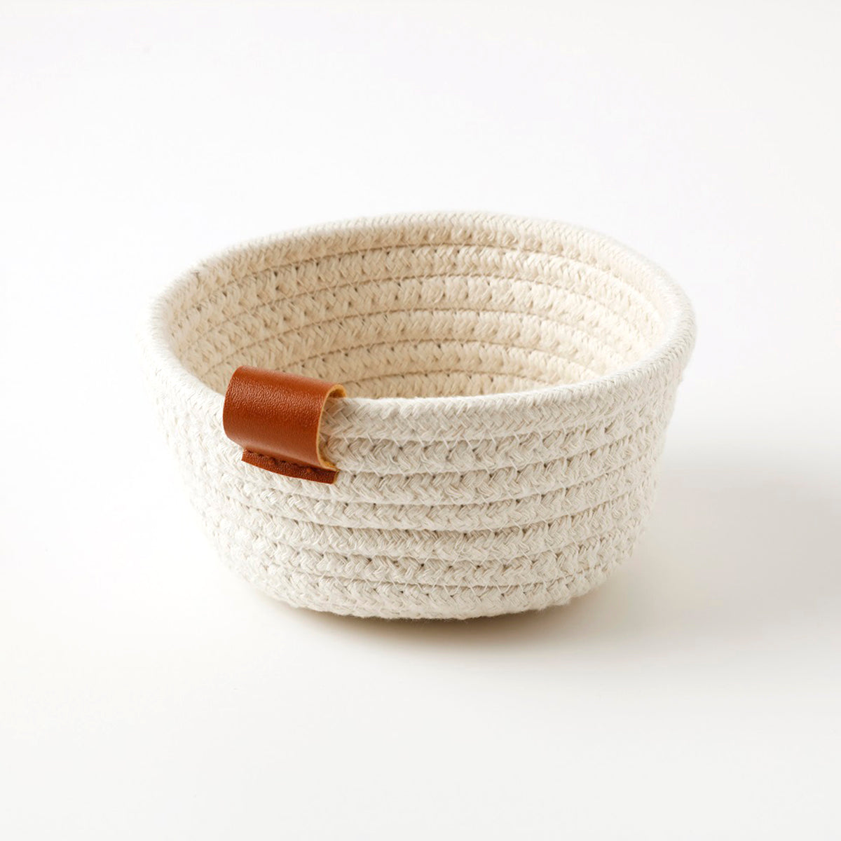 【家居】手編布藝籃 白色