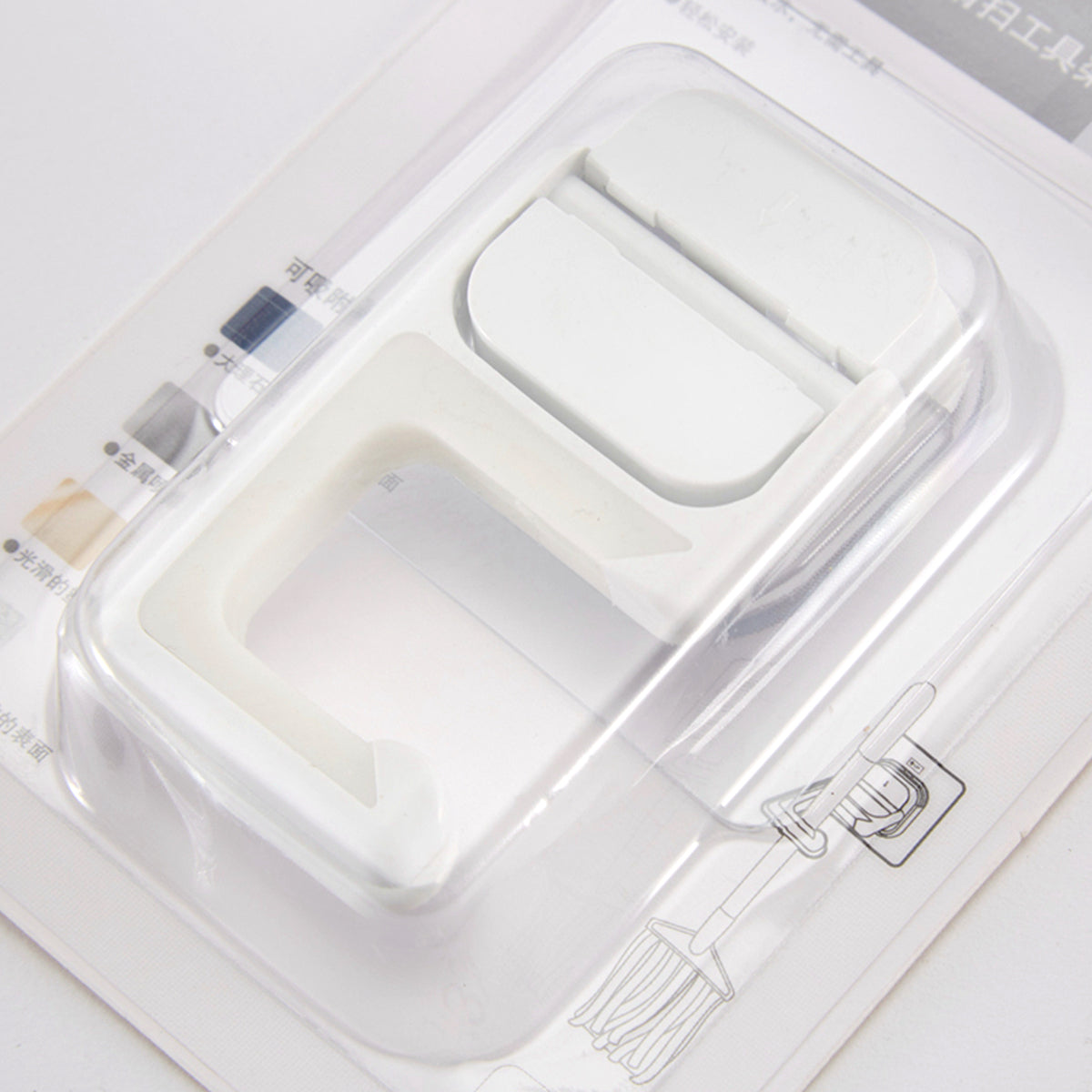 【家居】無痕強力貼片拖把清掃工具架 VMH