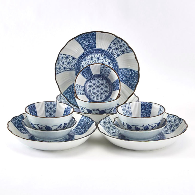 【家居】餐具 青花麻葉