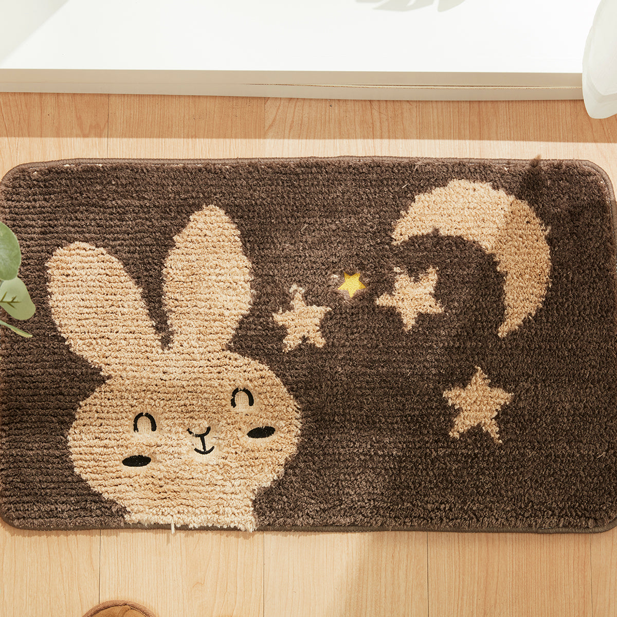 【家居】室內門墊 月亮和兔子2