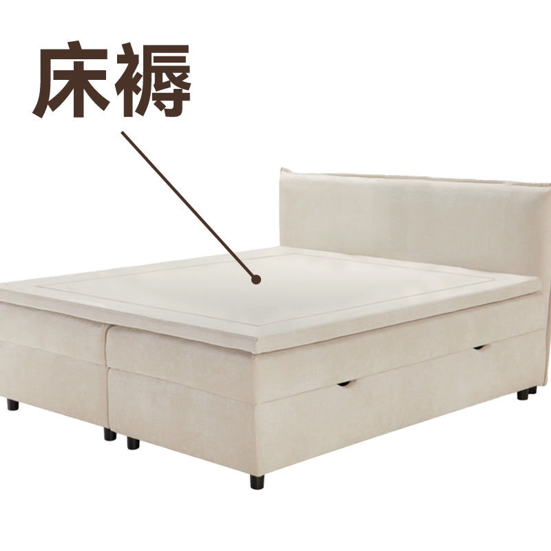 【傢俱】單人收納床/床褥 XM08C 米色