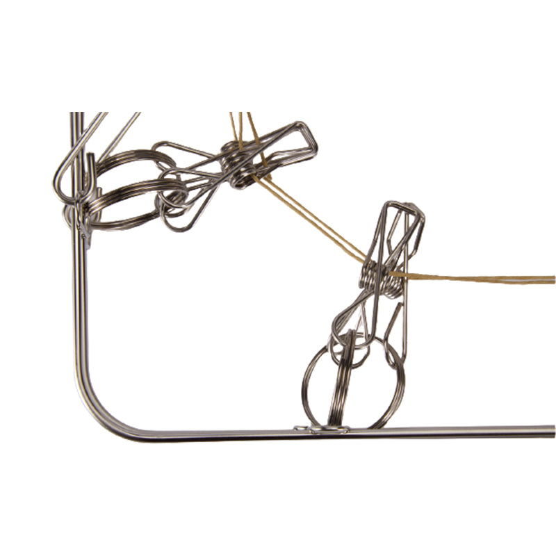 【家居】不銹鋼摺疊衣架24P