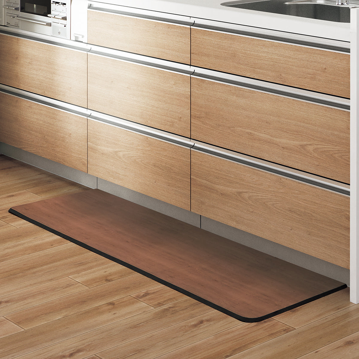 【家居】超輕量廚房地墊 深啡色