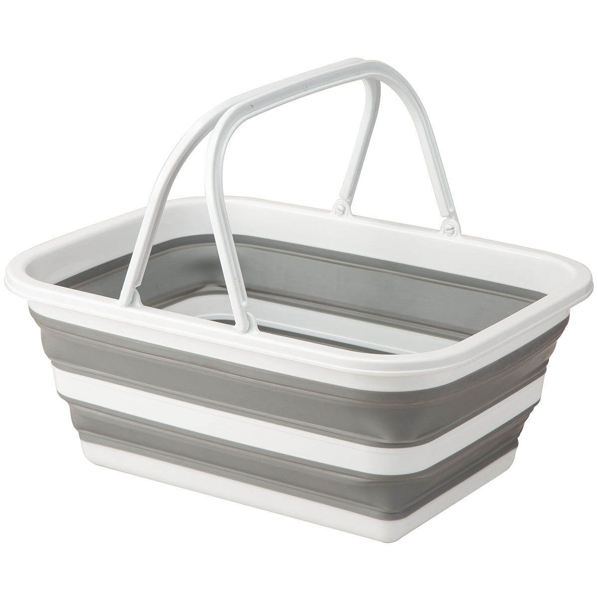 【家居】摺疊水桶15L 白色