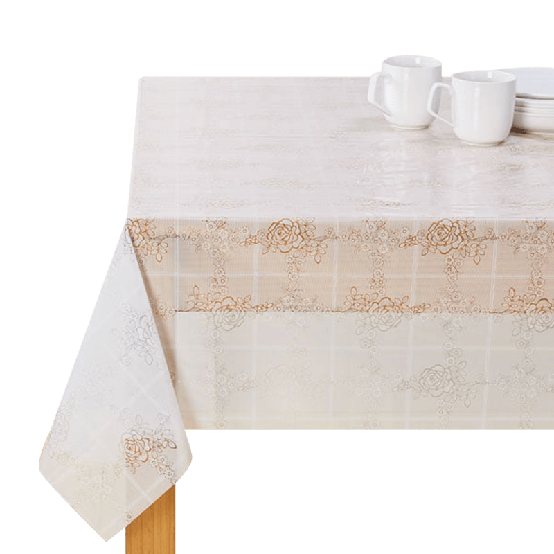 【家居】PVC檯布 玫瑰薄 4-6人用