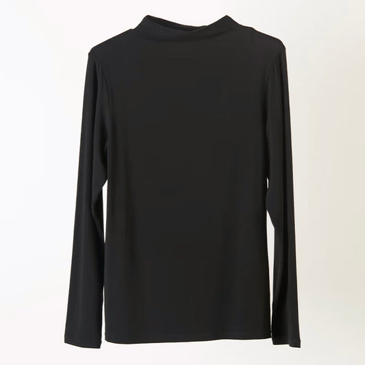 【家居】女士 羊毛混打底衣 高領 BK