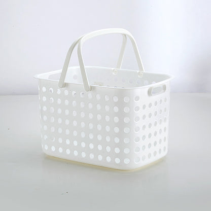 【家居】白色提手洗衣籃