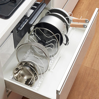 【家居】可調節瀝水籃&煎鑊架 ZF-540