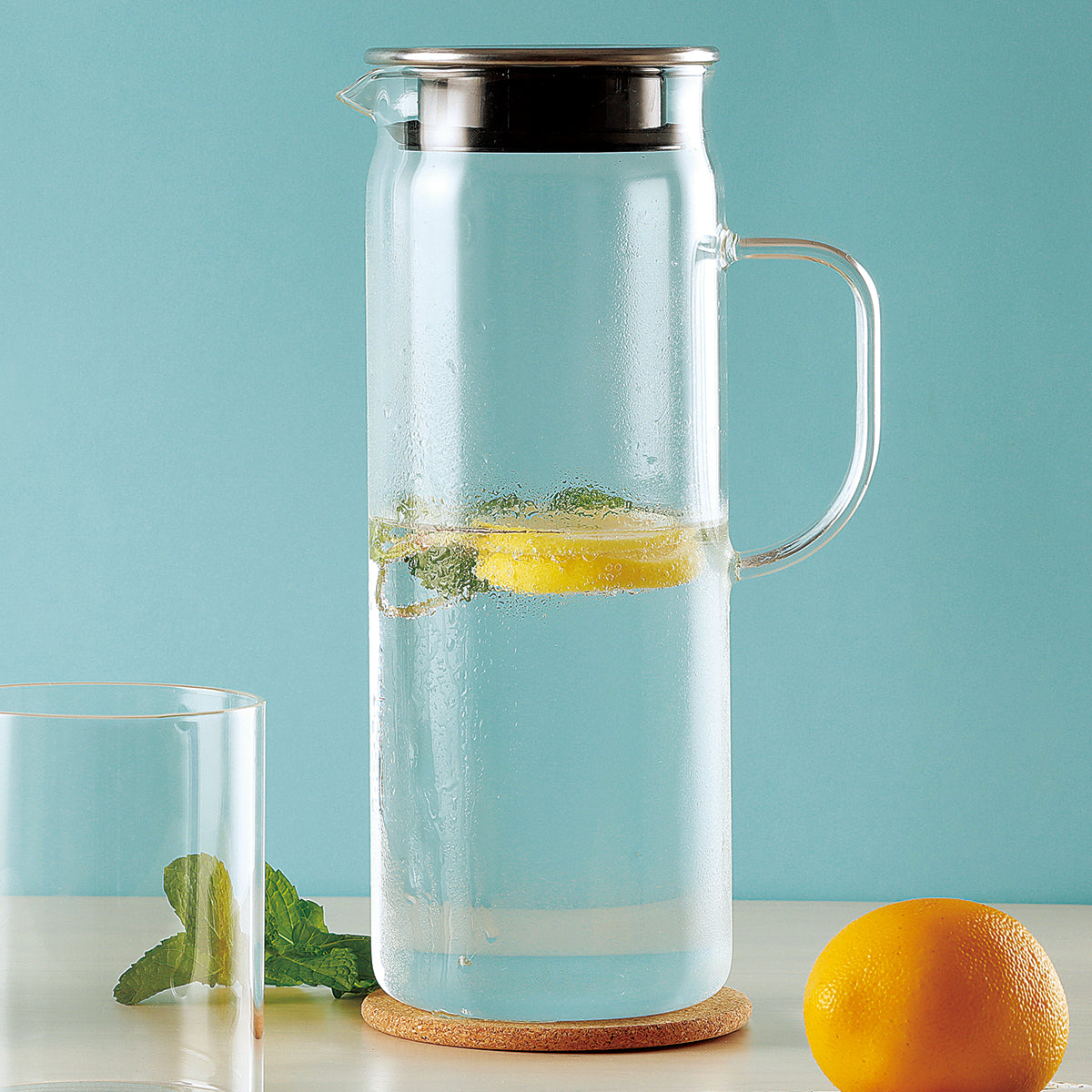 【家居】耐熱玻璃冷水壺1.3L