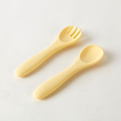 【家居】矽膠兒童餐具5件套 小肥啾圖案