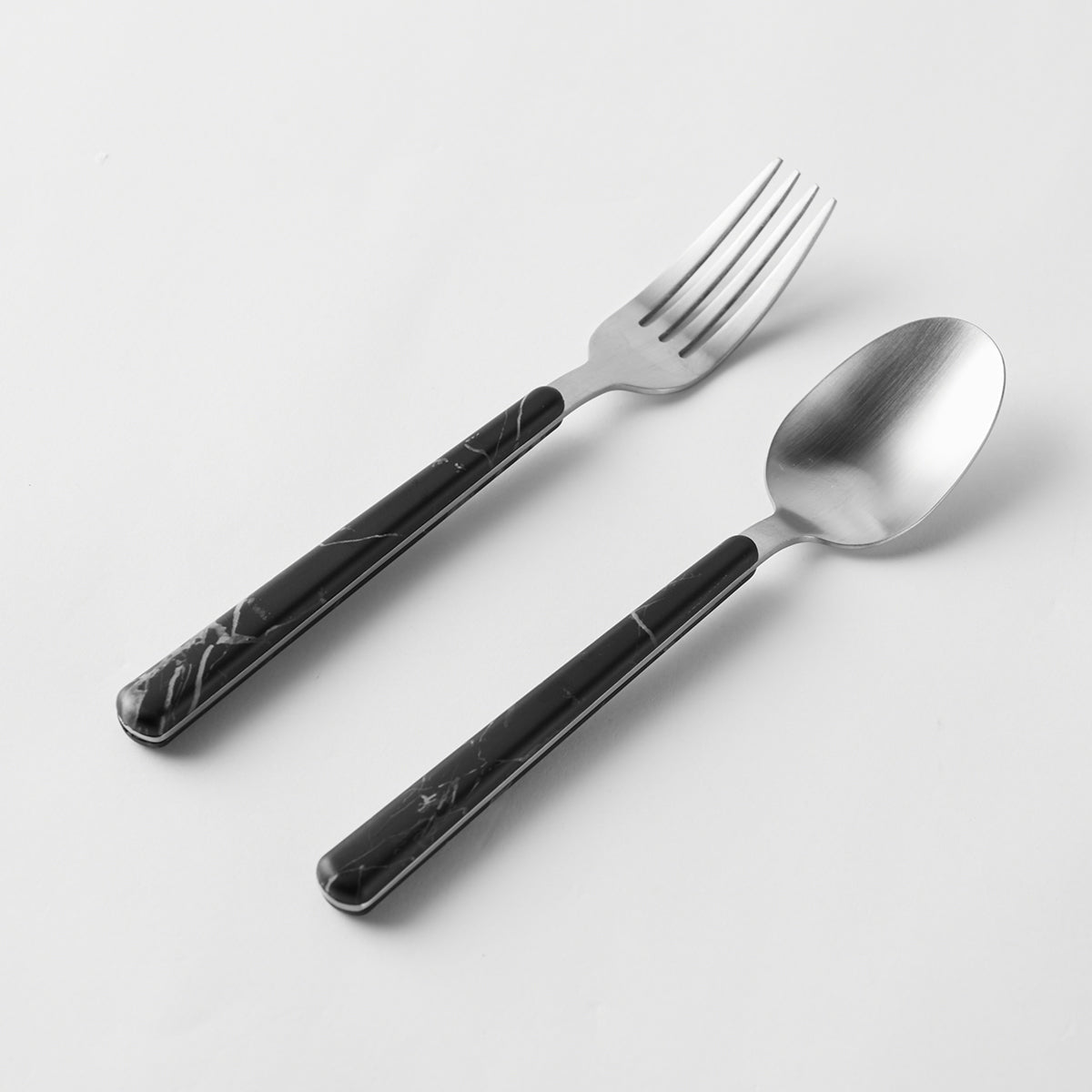 【家居】匙羹叉餐刀2/3件套 黑色大理石紋