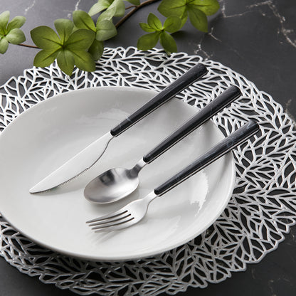 【家居】匙羹叉餐刀2/3件套 黑色大理石紋