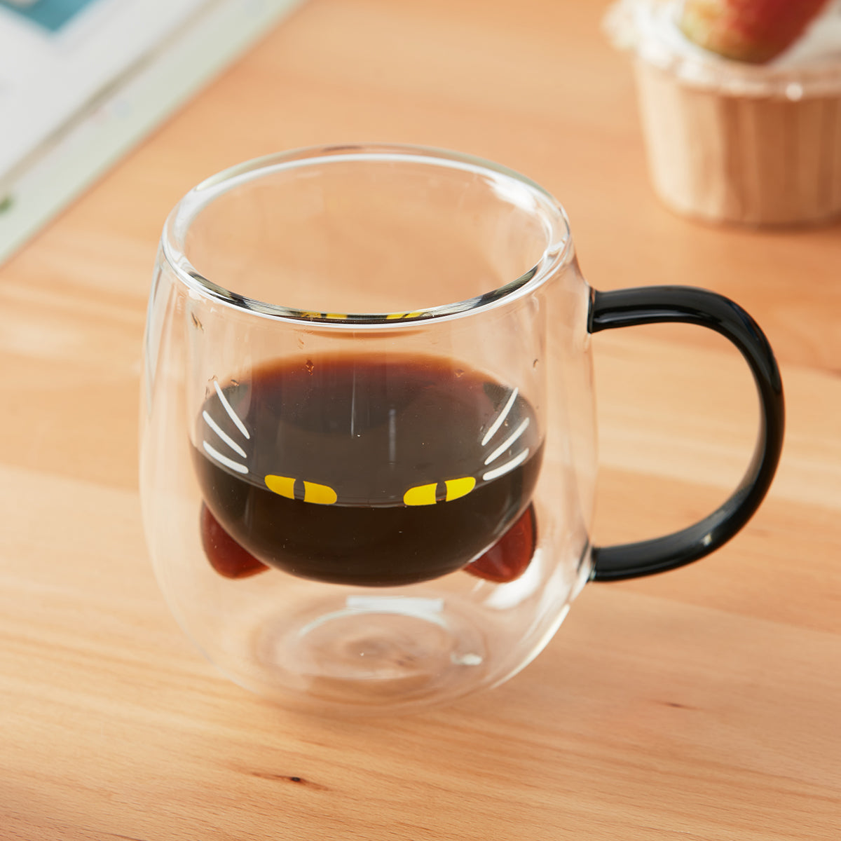 【家居】雙層玻璃馬克杯