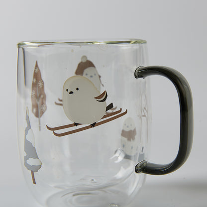 【家居】雙層玻璃馬克杯