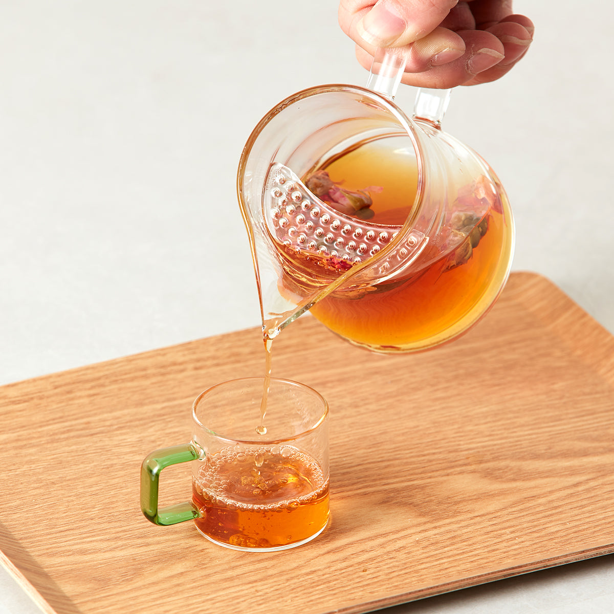 【家居】耐熱玻璃茶壺套裝 300ml