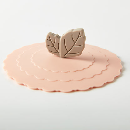 【家居】矽膠杯蓋 樹葉/向日葵