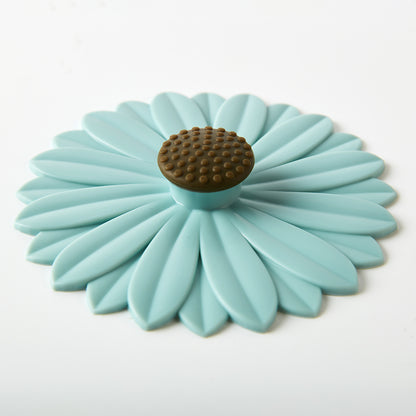 【家居】矽膠杯蓋 樹葉/向日葵