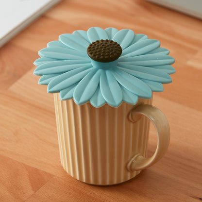 【家居】矽膠杯蓋 樹葉/向日葵