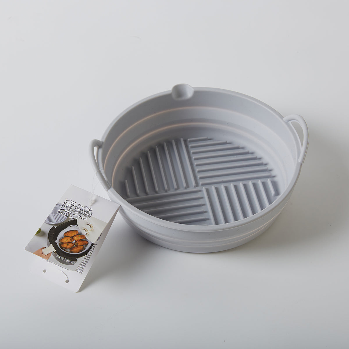 【家居】矽膠空氣炸鍋用焗盤 灰色