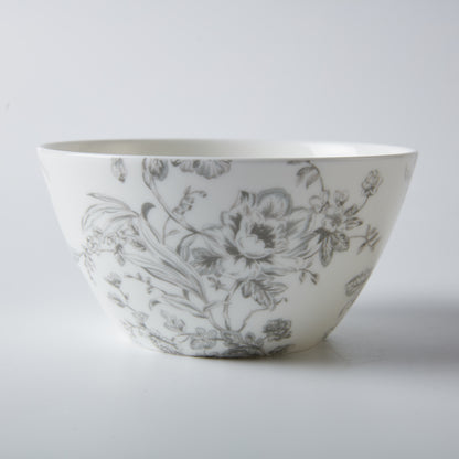 【家居】220ml杯碟組/12cm/15cm骨瓷飯碗 Flora