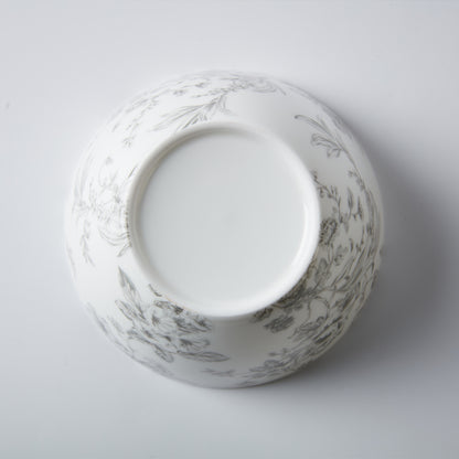 【家居】220ml杯碟組/12cm/15cm骨瓷飯碗 Flora