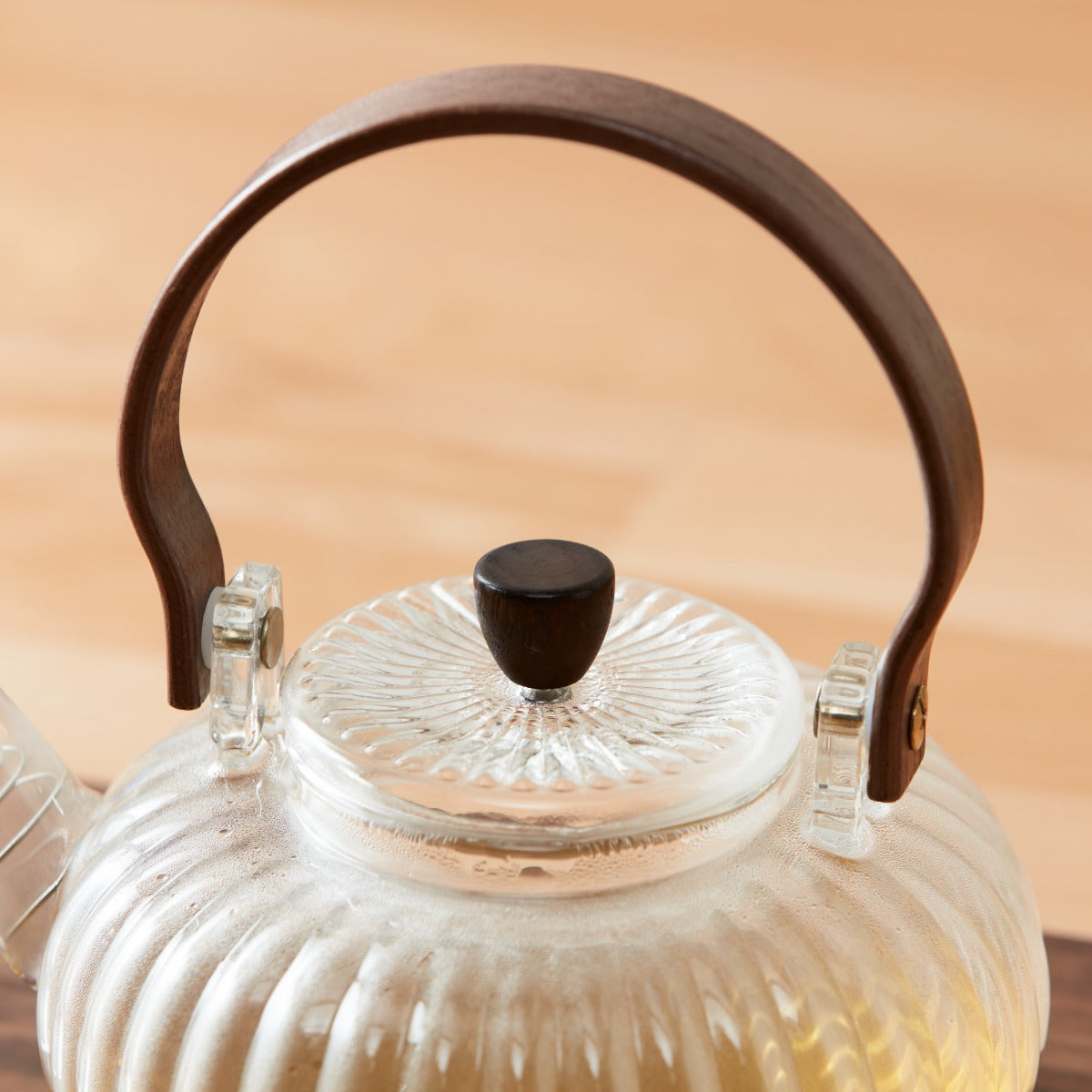 【家居】耐熱玻璃茶壺 南瓜系列820ml