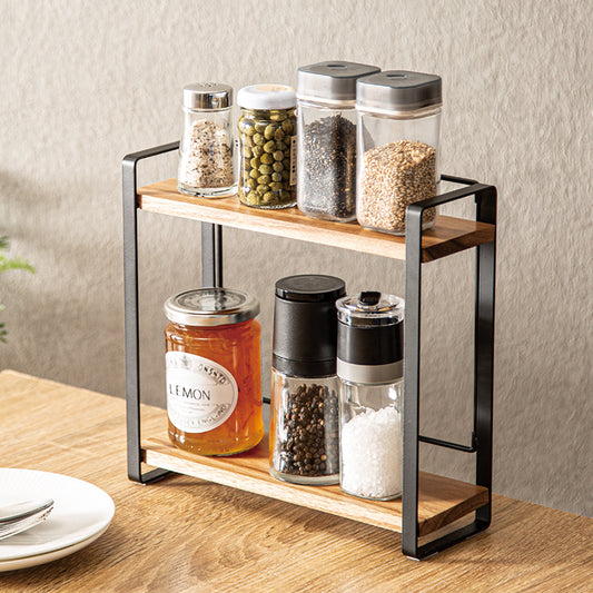 【家居】可摺疊相思木調料架 SY02