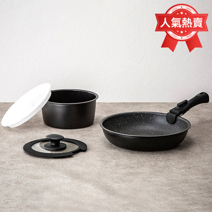 【家居】IH煎鑊湯鍋5/7件套 BK TORERU3