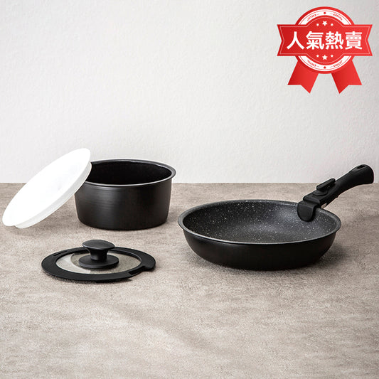 【家居】IH煎鑊湯鍋5/7件套 BK TORERU3