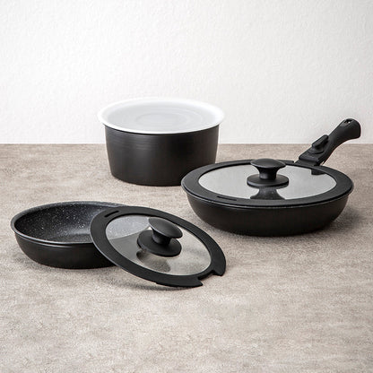 【家居】IH煎鑊湯鍋5/7件套 BK TORERU3