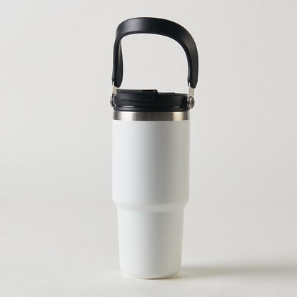 【家居】手提車載雙飲口杯 白色