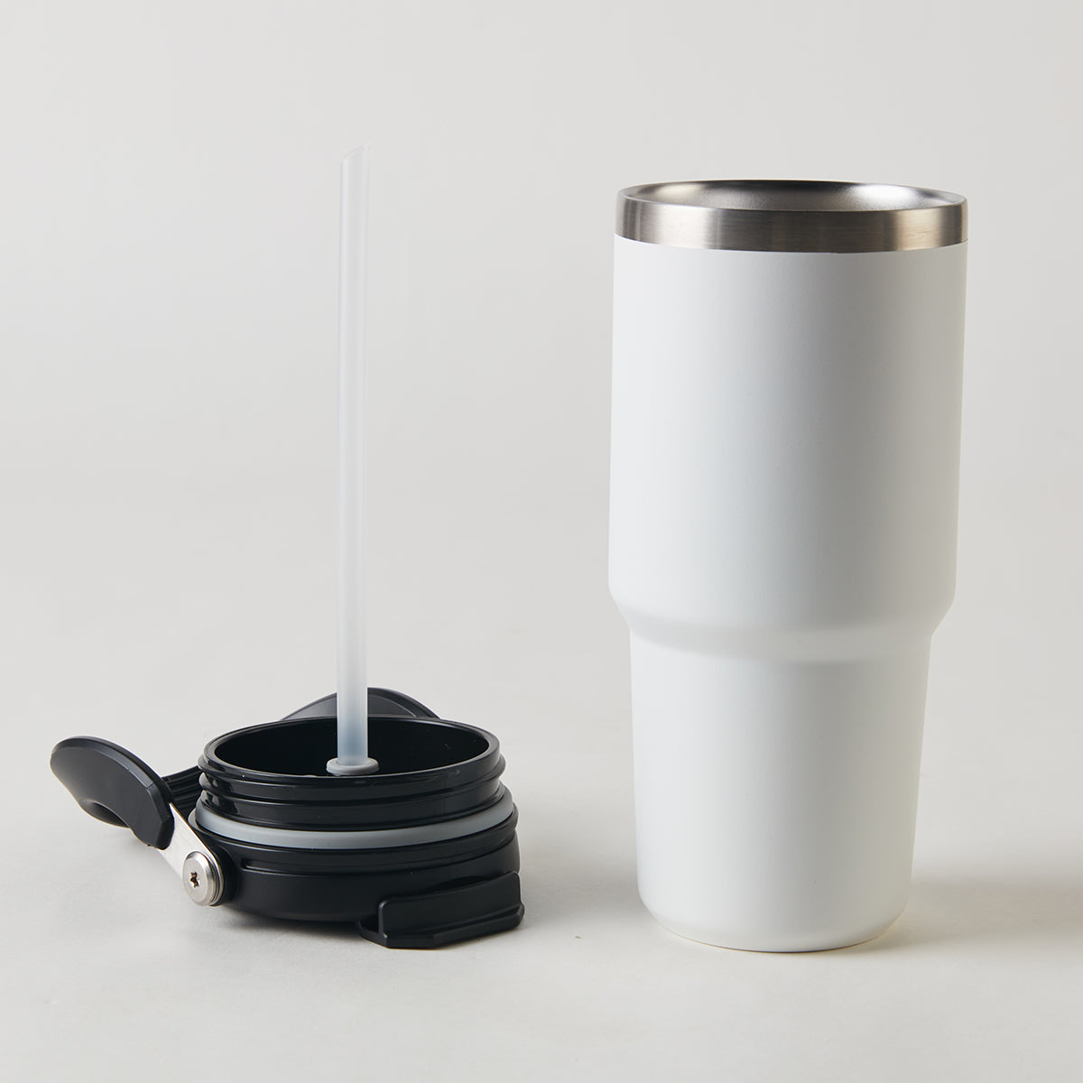 【家居】手提車載雙飲口杯 白色