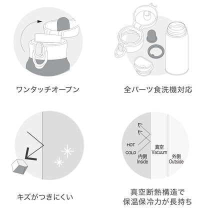 【家居】不銹鋼彈跳蓋保溫杯 AOW