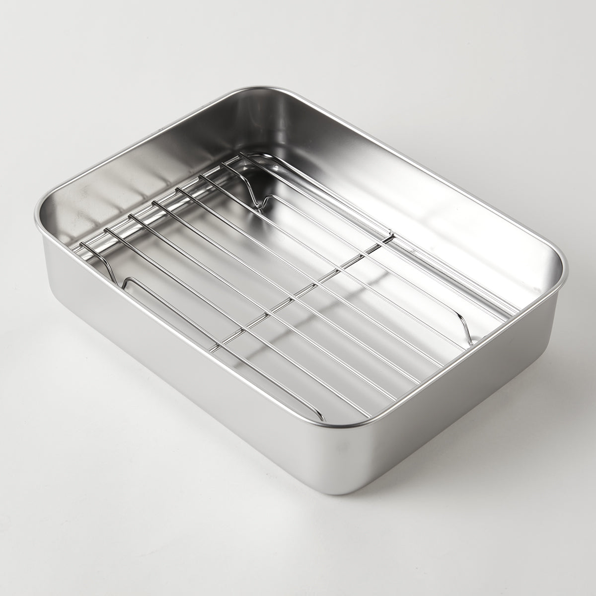 【家居】不銹鋼連蓋長方盤