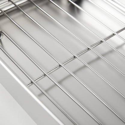 【家居】不銹鋼連蓋長方盤