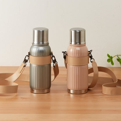 【家居】不銹鋼便攜雙用蓋保溫杯