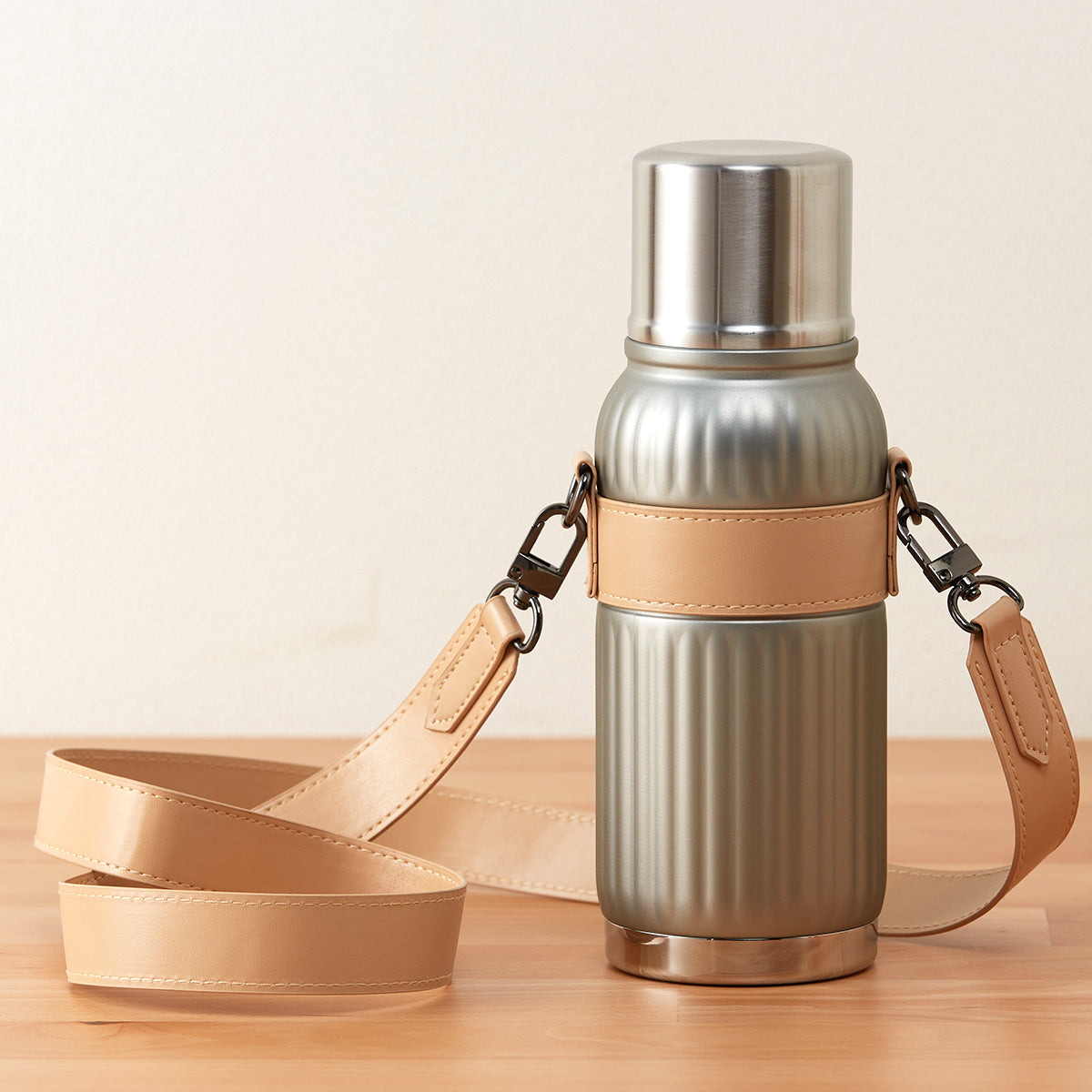 【家居】不銹鋼便攜雙用蓋保溫杯