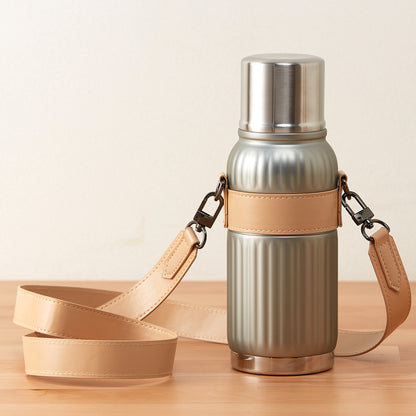 【家居】不銹鋼便攜雙用蓋保溫杯